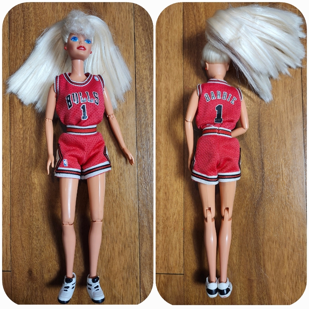 Barbie Doll Vintage 1998 NBA Doll Chicago Bulls Official  Mattel